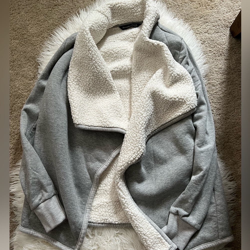 Abercrombie Sherpa Lined Cardigan